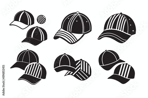 set of hats and caps