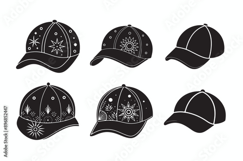 set of hats and caps