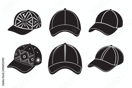 set of hats and caps