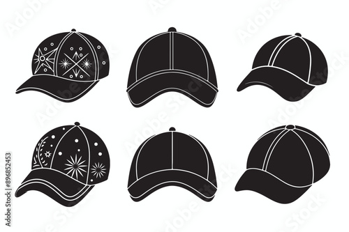 set of hats and caps
