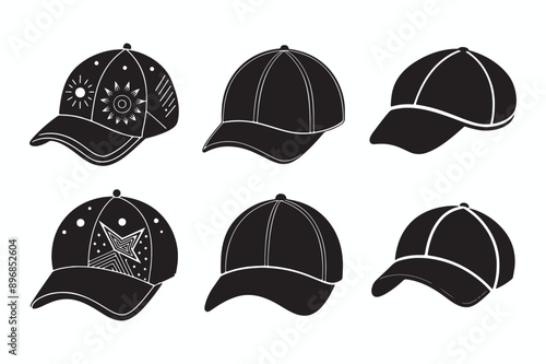 set of hats and caps