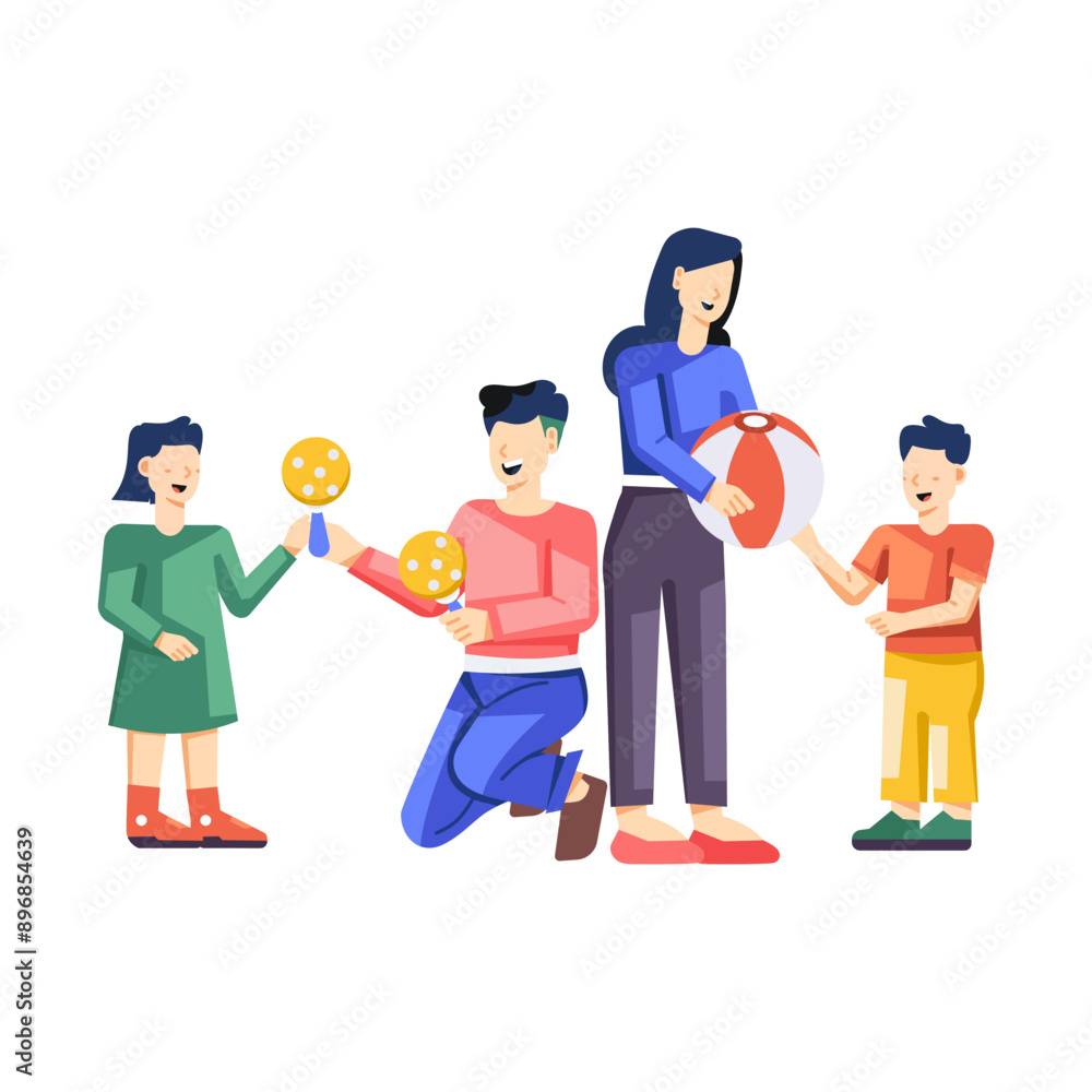 A flat style illustration of orphanage charity
A flat style illustration of orphanage charity