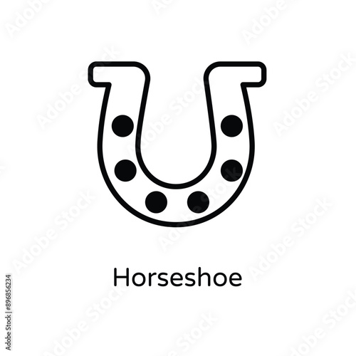 Horseshoe vector icon