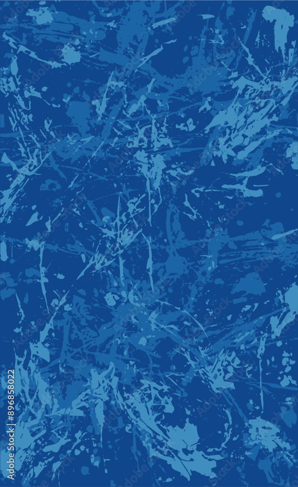 Blue grunge background. The texture of blotches, stains, streaks of paint Blue grunge background. The texture of blotches, stains, streaks of paint