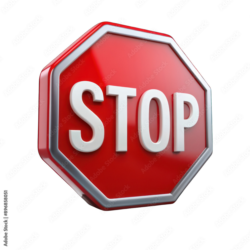 3d red no-sign rendering for using stop isolated on transparent background 3d red no-sign rendering for using stop isolated on transparent background