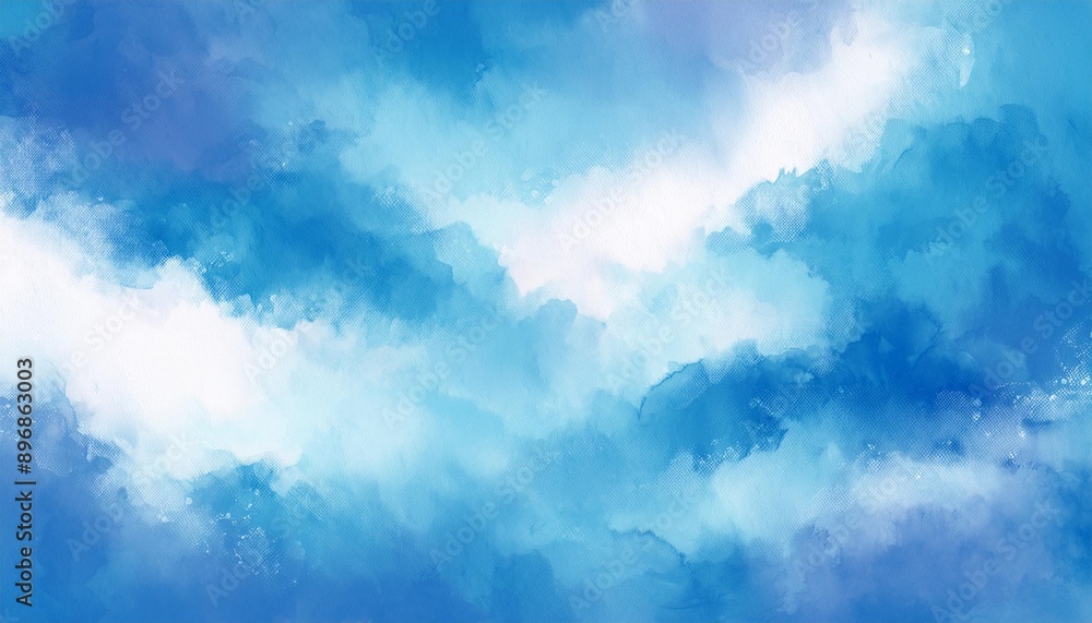 sky blue and white in watercolor effect with beautiful colorful storm clouds sky blue and white in watercolor effect with beautiful colorful storm clouds