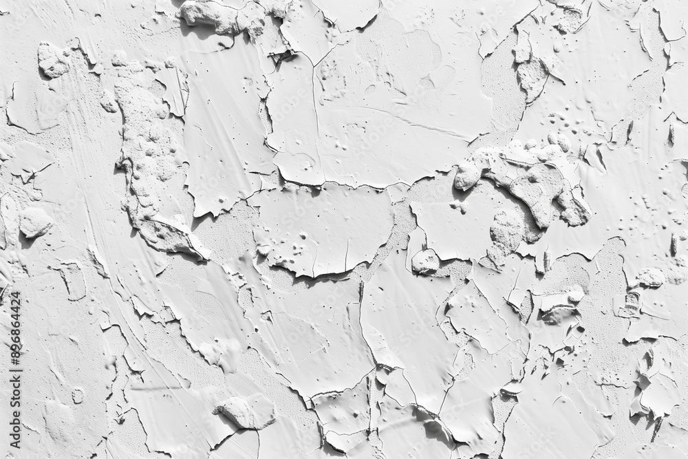 Fototapeta premium White rough filler plaster façade wall texture background