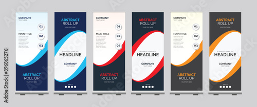 Corporate business roll up banner design