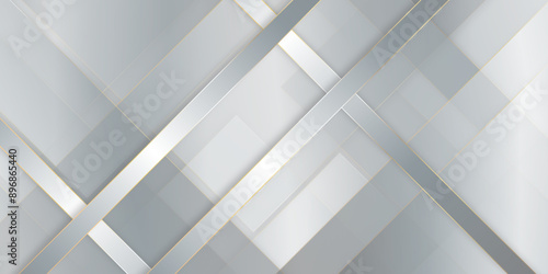 Dynamic and luxury grey Silver White Line Abstract Background, Minimal geometric white and silver abstract background with presentation concept, lines pattern for textiles, printing and screen saver.