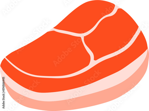 Hand drawn doodle vector illustration of Meat and Steak | Culinary food poster menu book template Icon.