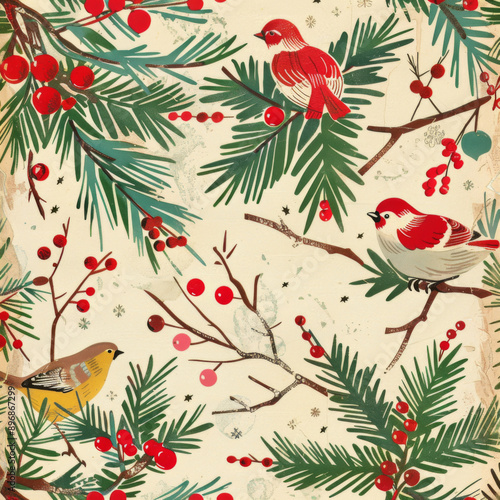 Vintage Christmas paper