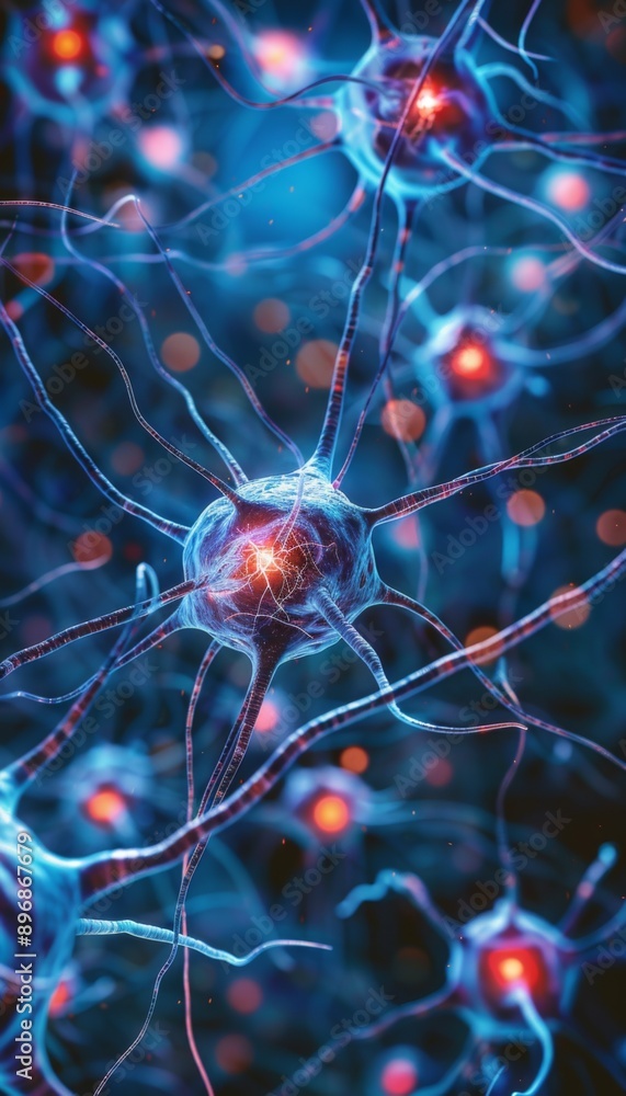 Neurons and nervous system. Human synapse brain science nerve cell. Anatomy biology Neurons and nervous system. Human synapse brain science nerve cell. Anatomy biology