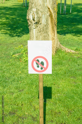 Sign in the park that you need to clean up after your animals, Signpost, park, walk, sports ground, path, signs, guide, recreation, summer, spring, trees, introductory information