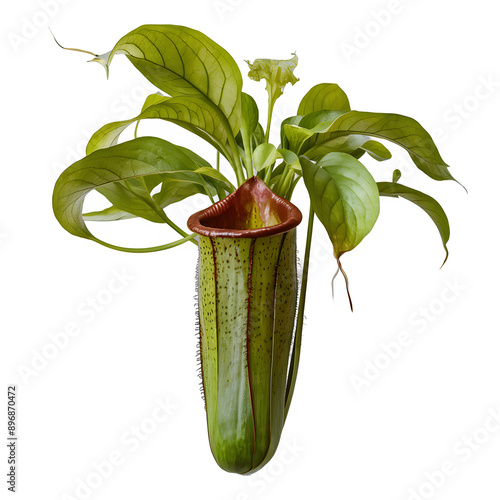 3D Carnivorous Pitcher Plant (Nepenthes) plant 3 on Transparent Background PNG, 3D Potted Plant photo