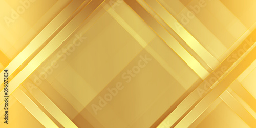 Luxury golden or yellow modern geometric abstract background, gradient gold graphic design banner pattern background with stripes and lines, Abstract gold geometric background vector illustration.