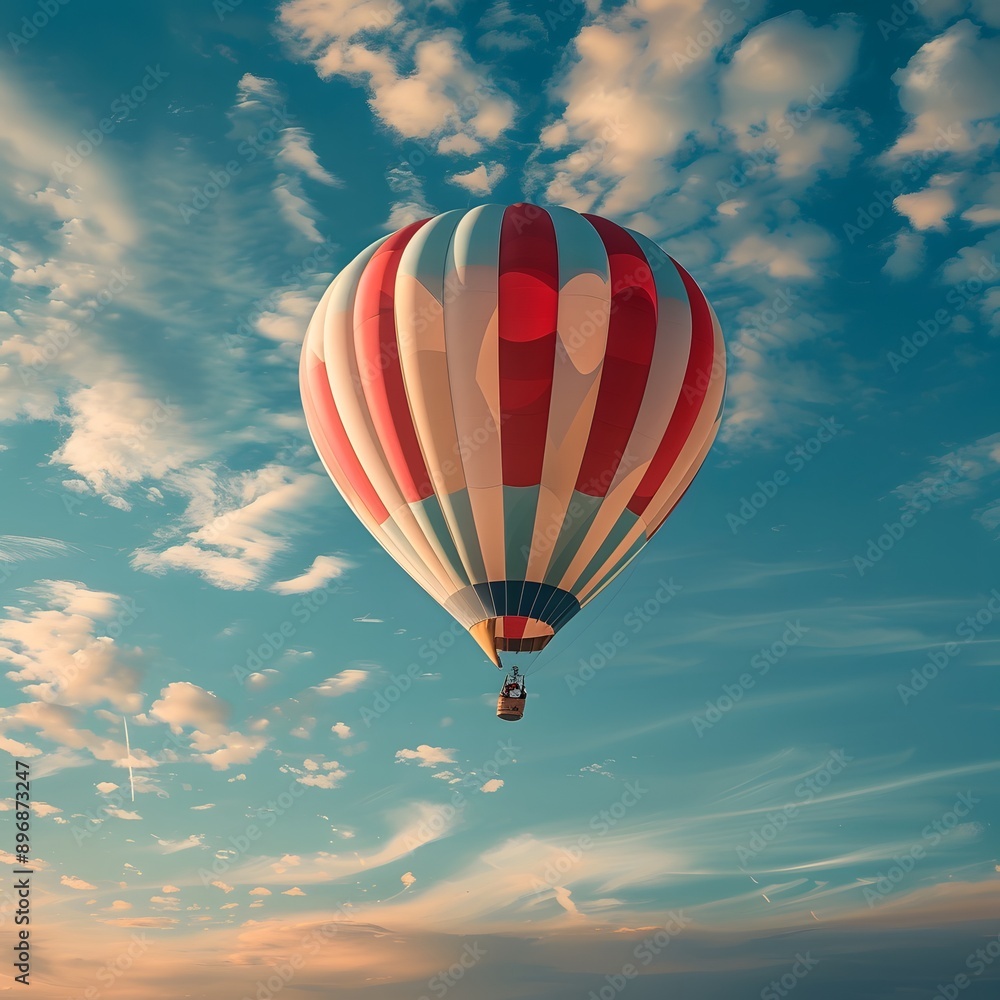hot air balloon in flight hot air balloon in flight