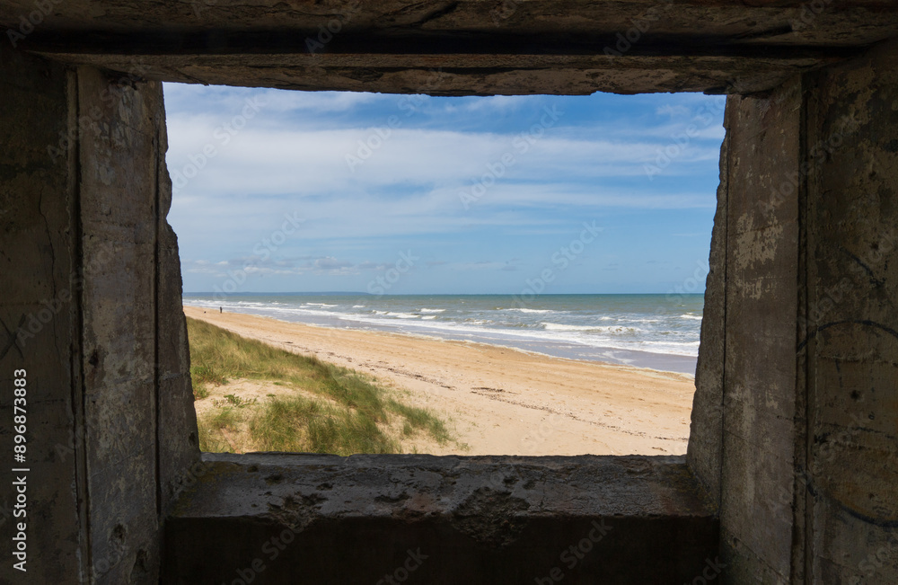 Bunker at Utah Beach in Normandy, France Bunker at Utah Beach in Normandy, France