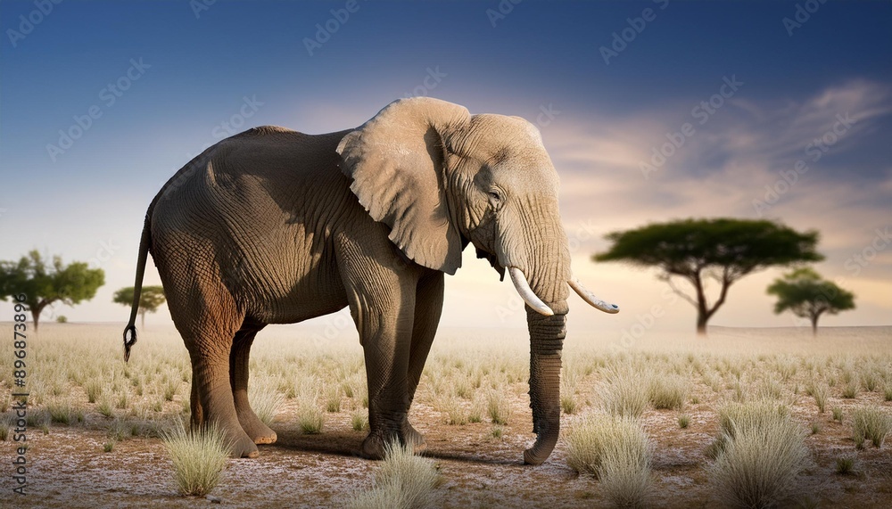 Fototapeta premium elephants in the savannah