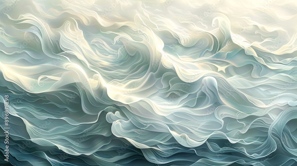 Soft dreamlike waves. Soft dreamlike waves.