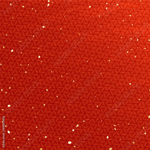 手描き風質感の日本の伝統模様のベクターイラスト背景