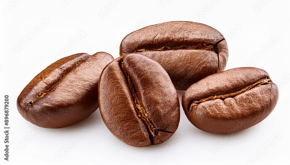 Pure Aroma: Isolated Roasted Coffee Beans Pure Aroma: Isolated Roasted Coffee Beans
