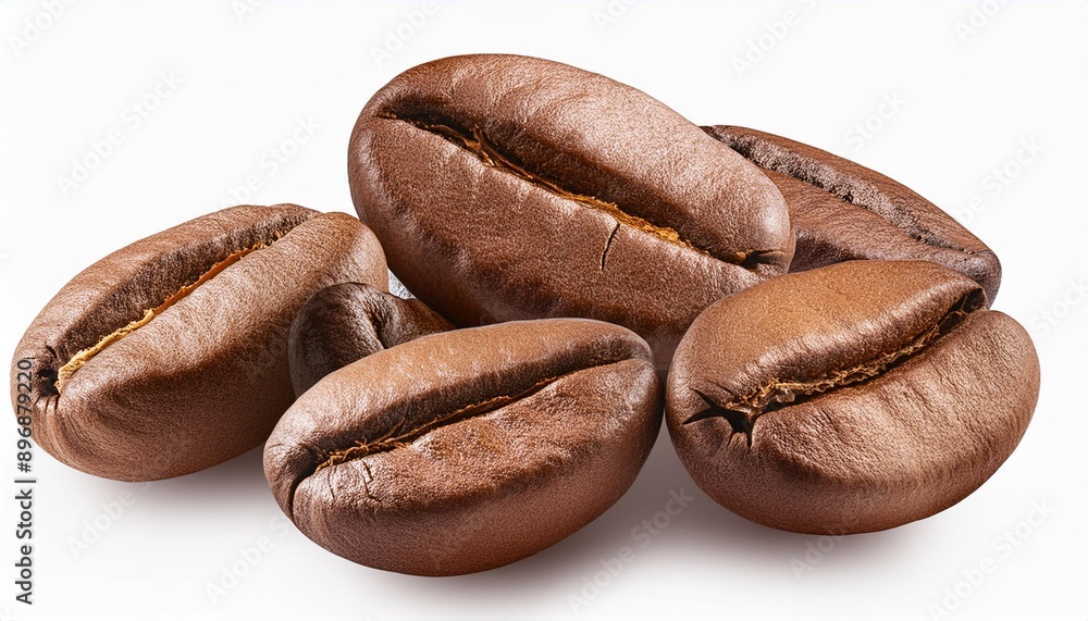 Pure Aroma: Isolated Roasted Coffee Beans Pure Aroma: Isolated Roasted Coffee Beans