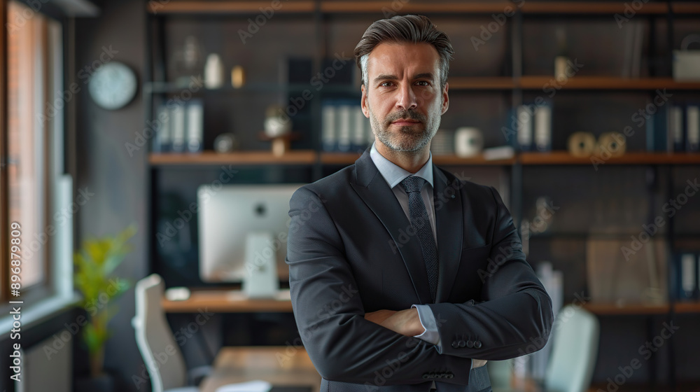 Portrait of a confident businessman in a modern office Portrait of a confident businessman in a modern office