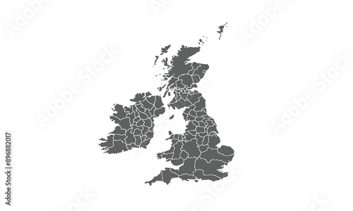 England map isolated on white background. for website layouts, background, education, precise, customizable, Travel worldwide, map silhouette backdrop, earth geography, political, reports.