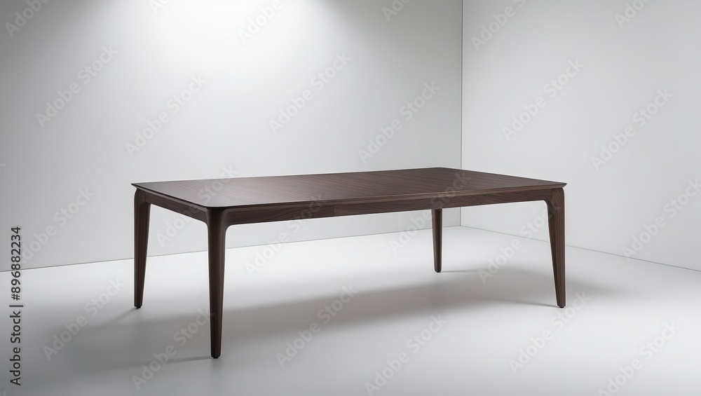 Contemporary wooden dining table in a minimalist setting, perfect for modern interiors and offering a stylish and functional centerpiece for dining spaces Contemporary wooden dining table in a minimalist setting, perfect for modern interiors and offering a stylish and functional centerpiece for dining spaces
