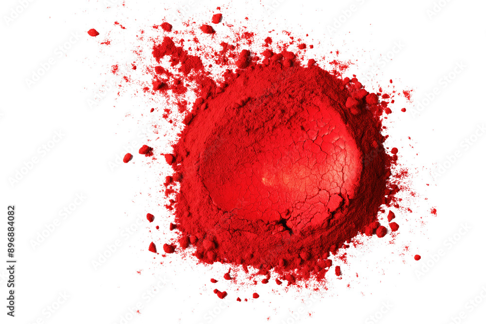 Pile of red paprika powder isolated on transparent white background, clipping path Pile of red paprika powder isolated on transparent white background, clipping path