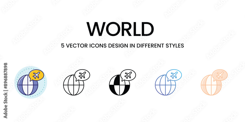 World icons set vector illustration. vector stock World icons set vector illustration. vector stock