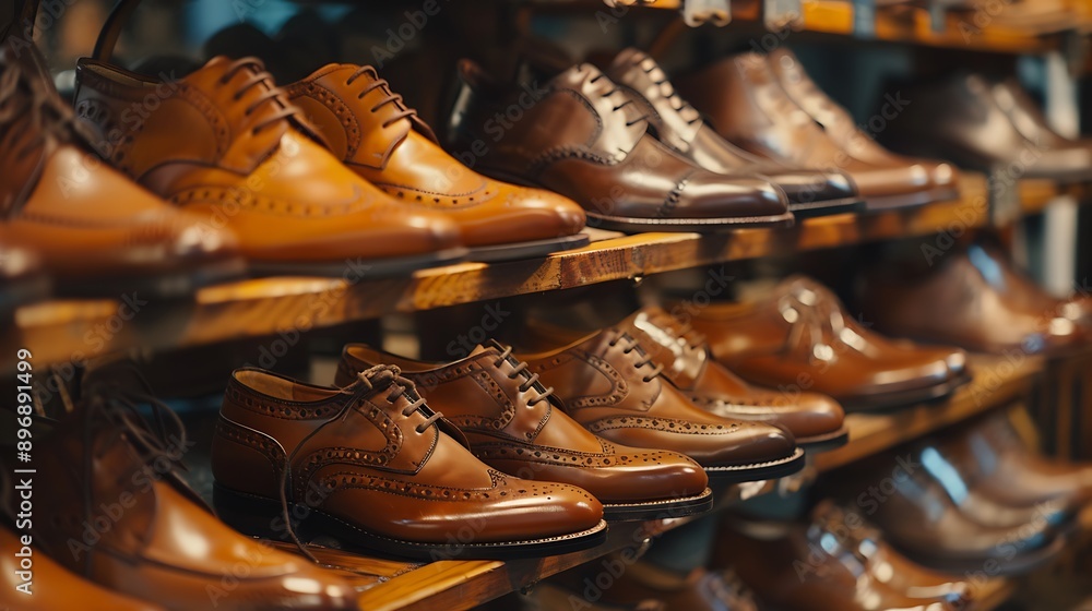 Boutique shoes in a store Boutique shoes in a store