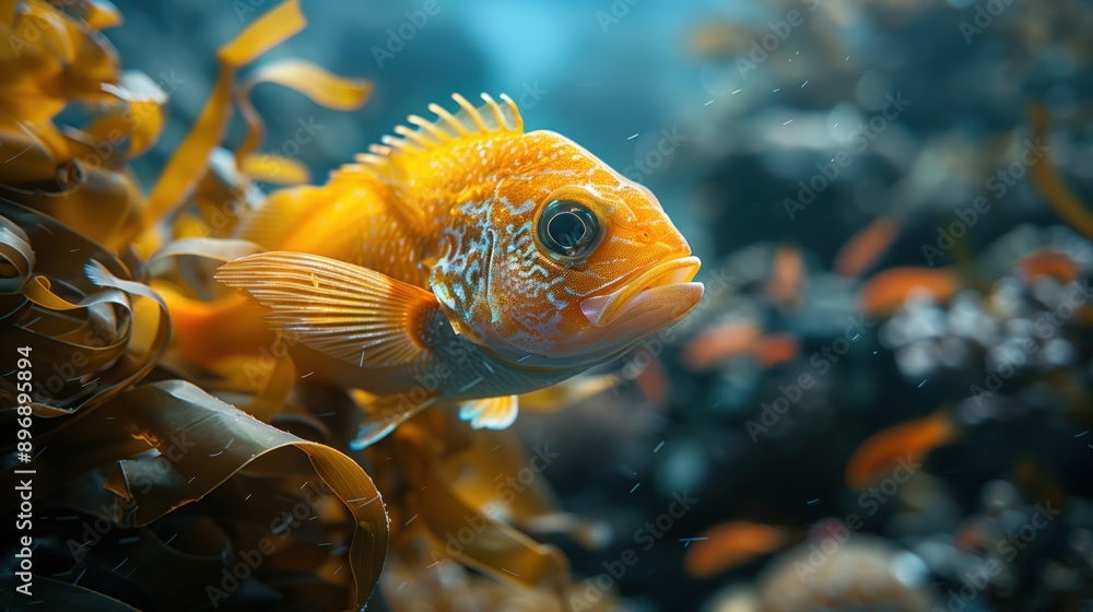 detailed view of the goldfish