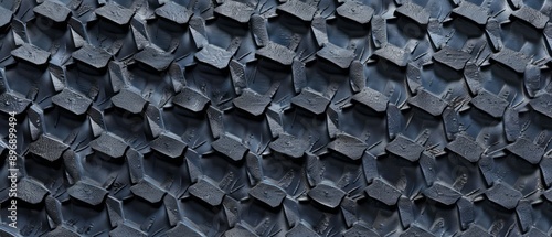 Panoramic close-up, high detail scan of rubber mat texture, Generative AI