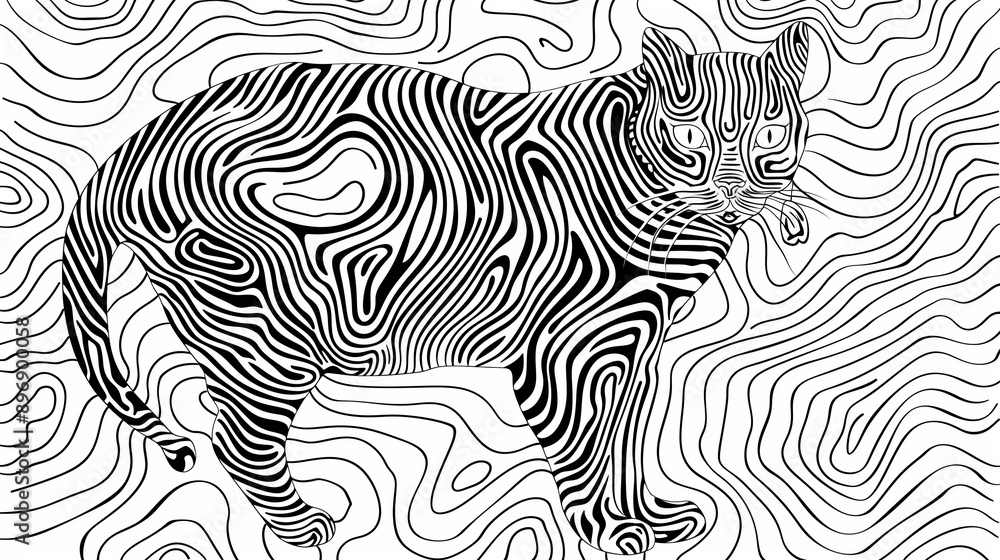 Adult colouring book page Adult colouring book page