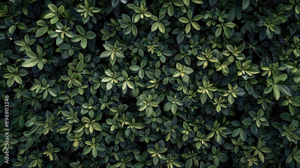 Top view of a dense leafy green background with various shades of lush green leaves. The leaves create a natural, vibrant pattern ideal for nature, botanical, or eco-themed projects. Top view of a dense leafy green background with various shades of lush green leaves. The leaves create a natural, vibrant pattern ideal for nature, botanical, or eco-themed projects.