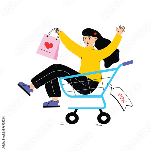 Have a look at amazing vector illustration of buyer