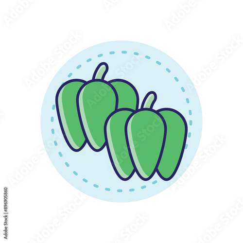 Bell Pepper vector icon