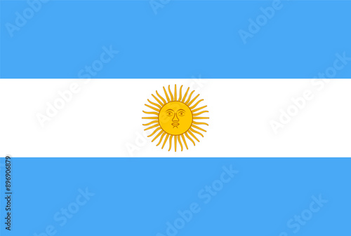 Argentina national flag vector illustration