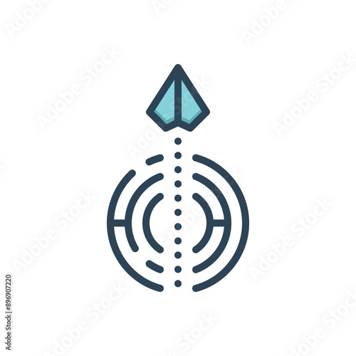 Color illustration icon for problem solving