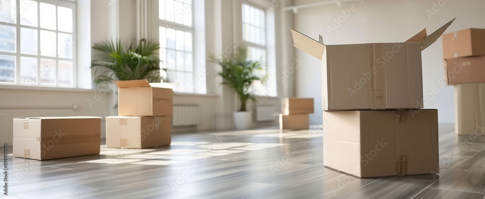 In the room's niche, a stack of boxes stands as the symbol of the imminent shift, pulsating with the energy of a fresh start. In the room's niche, a stack of boxes stands as the symbol of the imminent shift, pulsating with the energy of a fresh start.