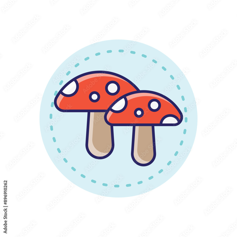 Mushroom vector icon Mushroom vector icon