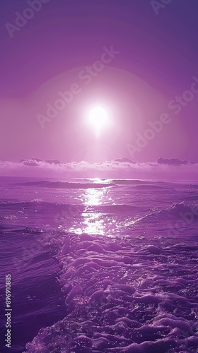 A background reminiscent of a purple sunsut photo