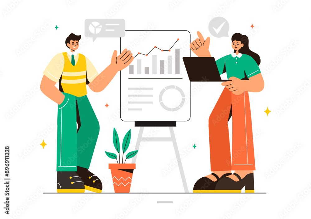 Vector Illustration of a Coworking Business with Colleagues Talking, Meeting, and Working in a Flat Style Cartoon Office Background Vector Illustration of a Coworking Business with Colleagues Talking, Meeting, and Working in a Flat Style Cartoon Office Background