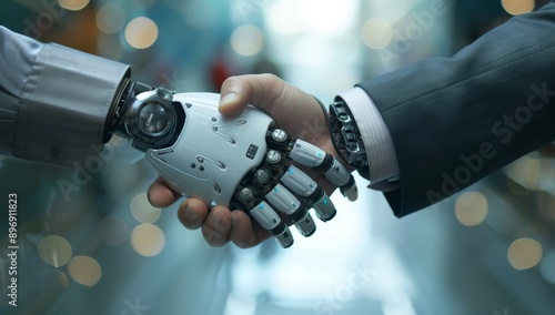 Human and Robot Handshake A Fusion of Technology and Humanity