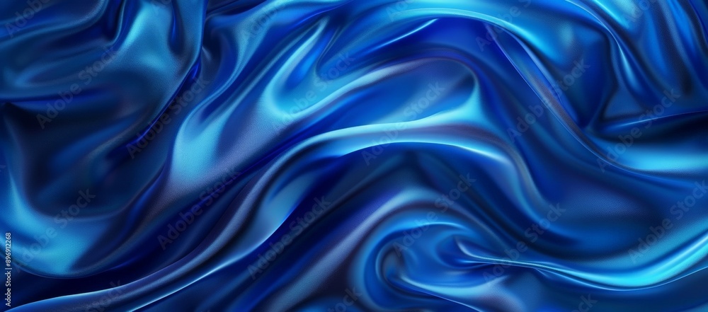 Abstract Blue Silk Texture Abstract Blue Silk Texture