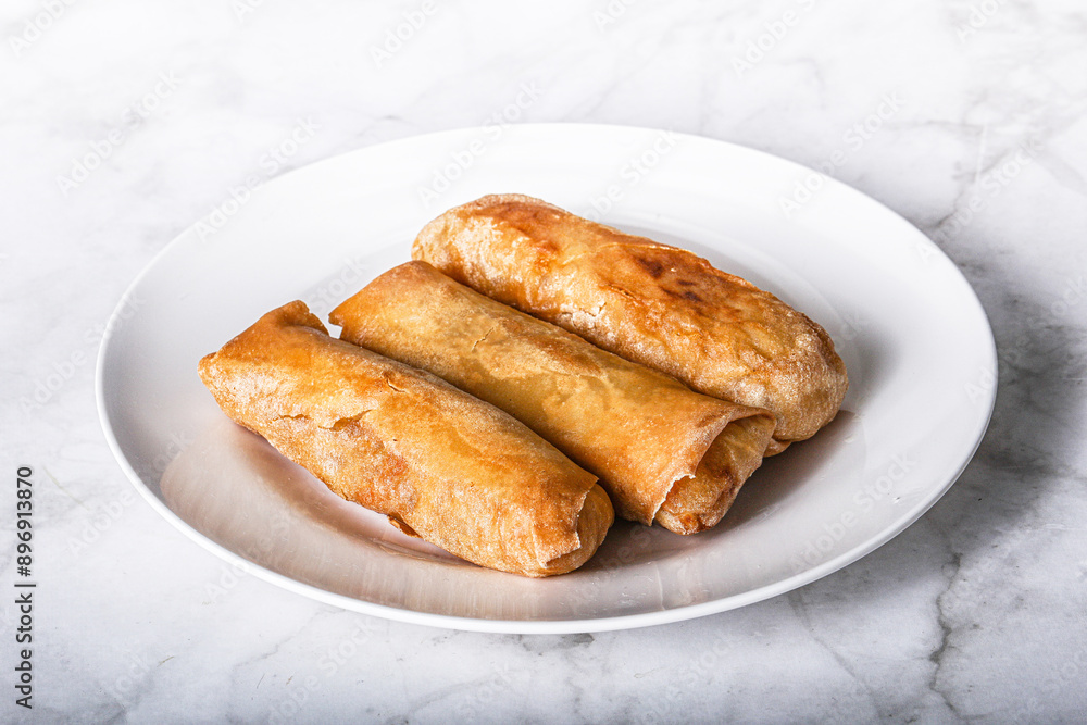 Traditional crispy fried stuffed springroll Traditional crispy fried stuffed springroll