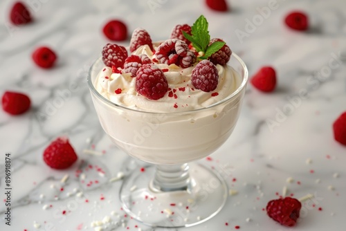 Delicious Raspberry Whipped Cream Dessert