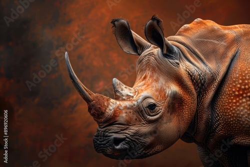 Majestic Rhinoceros Portrait photo