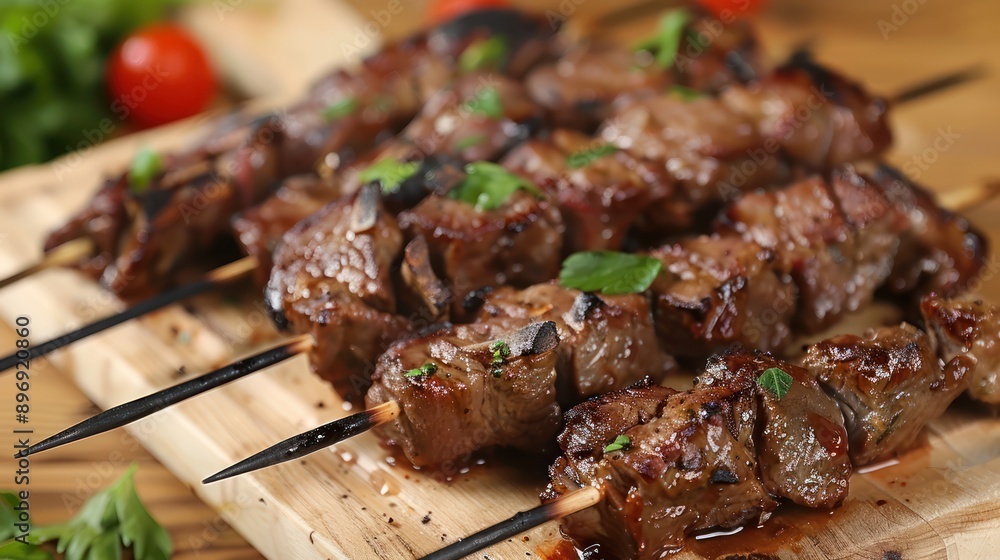 Grilled Meat Skewers with Fresh Herbs Grilled Meat Skewers with Fresh Herbs